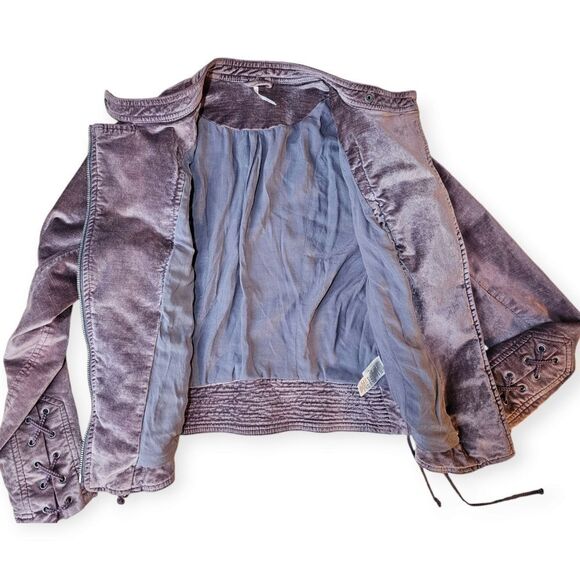 Women's Mauve Leather Jacket - Picture 6 of 16